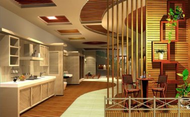 生態(tài)木扣板吊頂安裝步驟，生態(tài)木吊頂扣板選購(gòu)要點(diǎn)（效果圖）